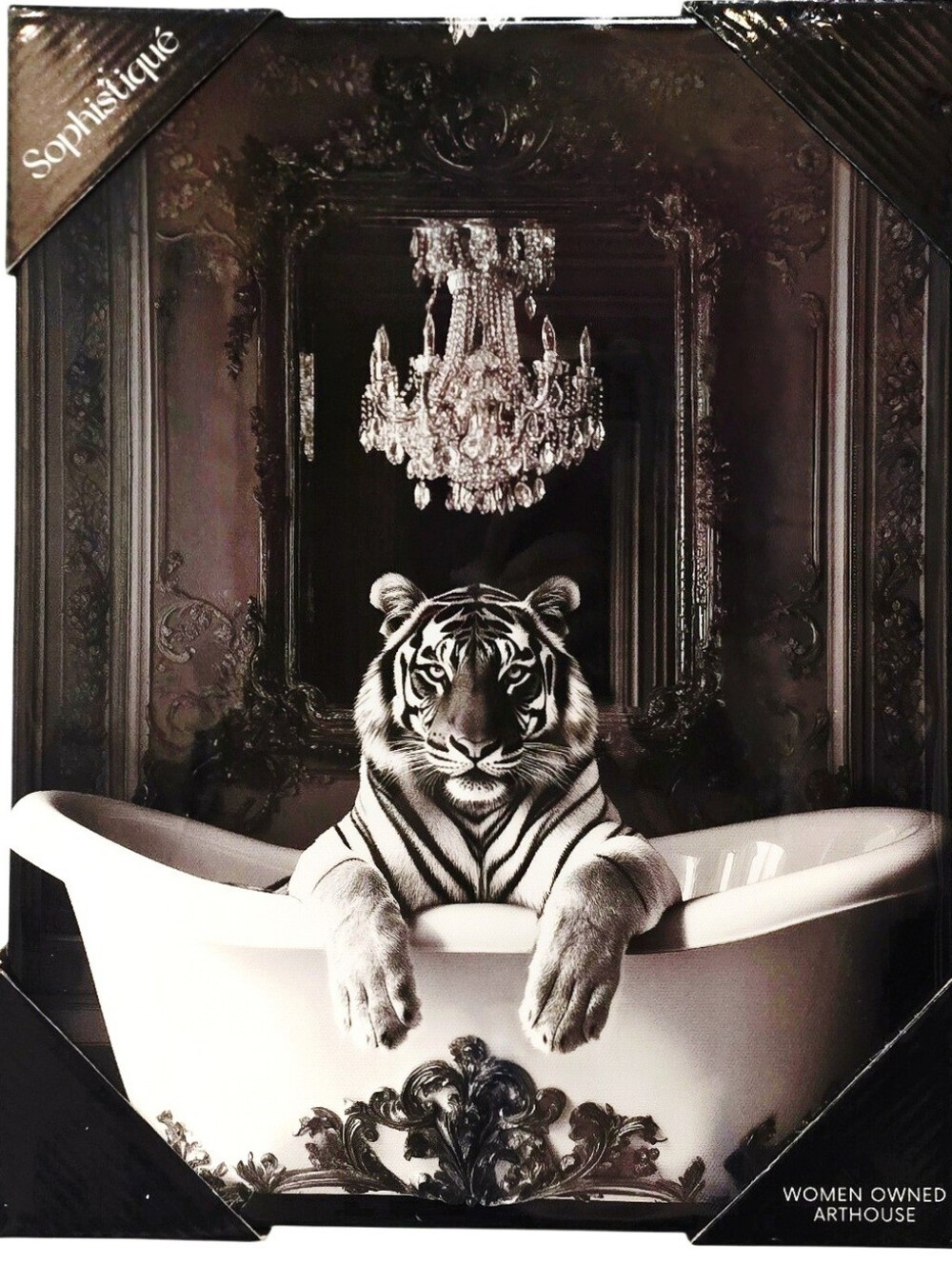 Sophistique Dainty Animal In Luxury Bath Glossy Canvas Wall Decor